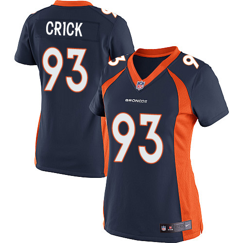 Women's Limited Jared Crick Nike Jersey Navy Blue Alternate - #93 NFL Denver Broncos